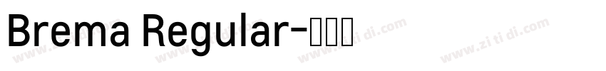 Brema Regular字体转换